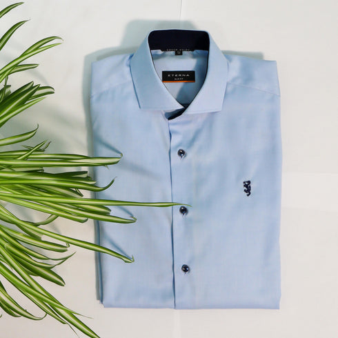 Hemd Eterna - Cover Shirt Twill (zweifarbig)